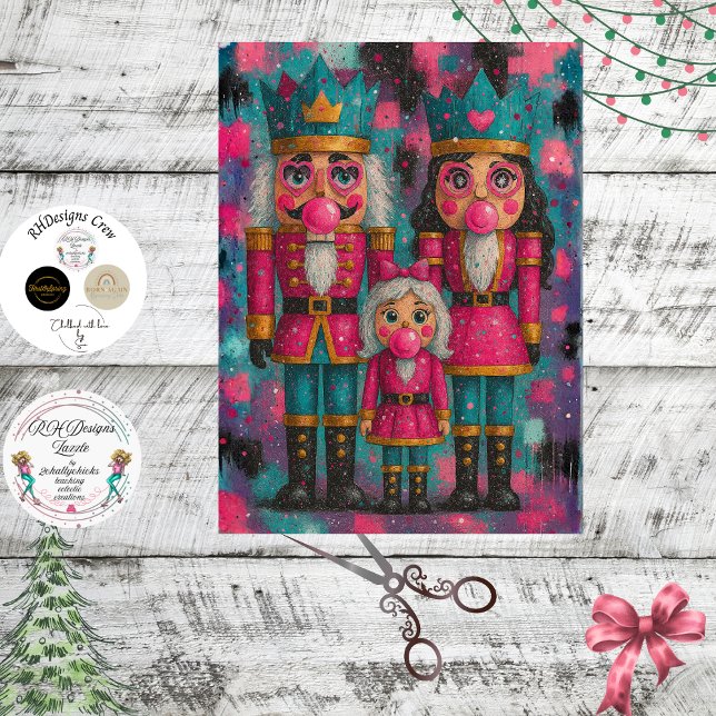 Decoupage Royal Nutcracker Family  Tissue Paper (Creator Uploaded)