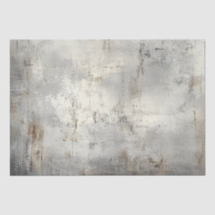 Decoupage Silver Gray Rust Faux Finish Background  Tissue Paper