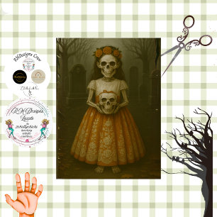 Decoupage Skeleton Ring Bearer Alizabeth Tissue Paper