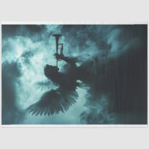 Decoupage Spiritual Being Gabriel Trumpet Call Tissue Paper