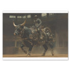Decoupage Steampunk Bull Rodeo Rider