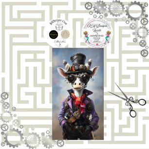 Decoupage Steampunk Fantasy Giraffe  Tissue Paper