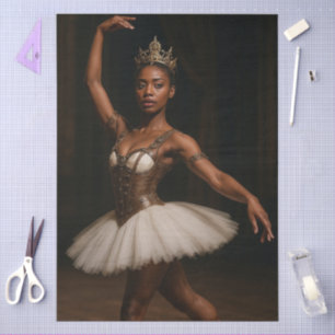 Decoupage Steampunk Royal Ballerina Elegant Tissue Paper