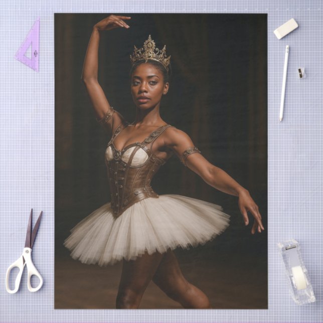 Decoupage Steampunk Royal Ballerina Elegant Tissue Paper (Craft)