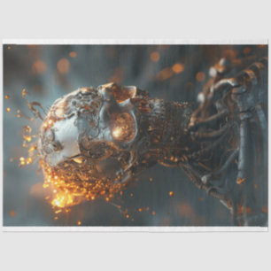 Decoupage Steampunk Skull Fantasy Tissue Paper