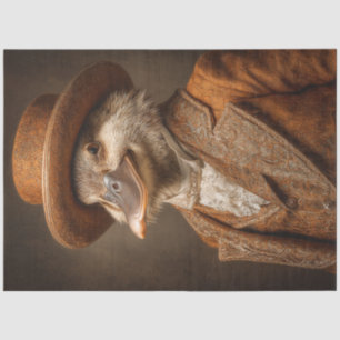 Decoupage Steampunk Sophisticate Dapper Platypus Tissue Paper