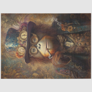 Decoupage Steampunk Victorian  Monkey  Tissue Paper