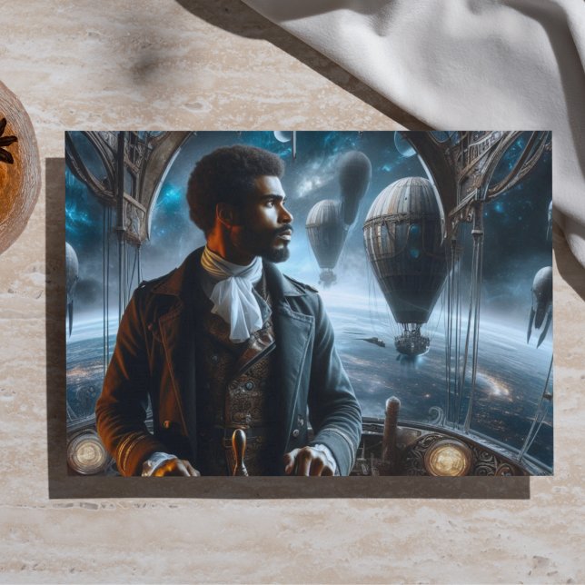 Decoupage Steampunk Victorian Space Air Captain Tissue Paper (Creator Uploaded)