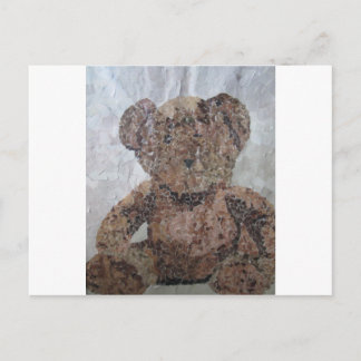 Decoupage Ted Postcard