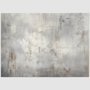 Decoupage Textured Grays White Faux Background Tissue Paper