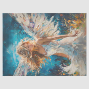 Decoupage Textured Oil Based Angel Painting Tissue Paper