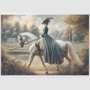 Decoupage Tissue Paper Equestrian Victorian