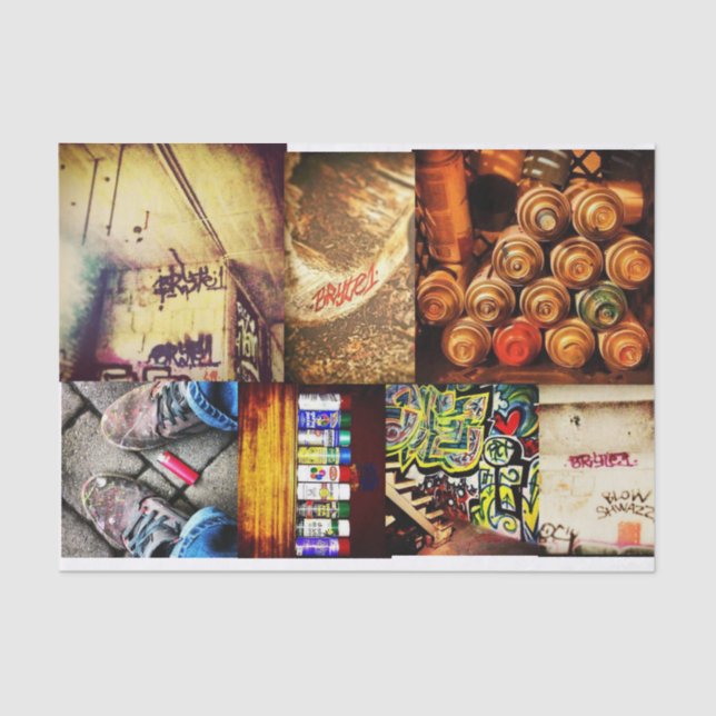 Decoupage tissue paper, graffiti art  tissue paper (Front)