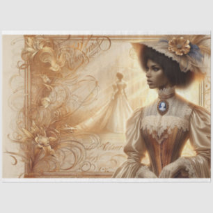 Decoupage Tissue Paper Victorian African American
