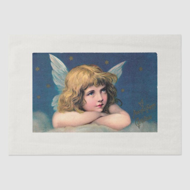 DECOUPAGE TISSUE PAPER : VINTAGE ANGEL (Front)