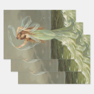 Decoupage Tissue Paper Vintage Mermaid Sea Nymph