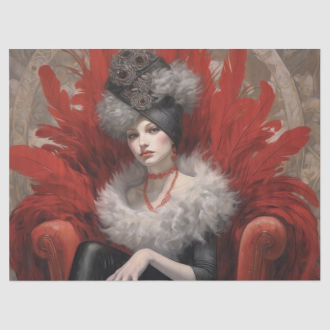 Decoupage Tissue Paper - Whispers of the Past 2 (Front)