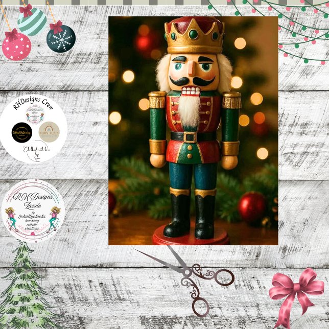 Decoupage Traditional Nutcracker Christmas  Tissue Paper (Creator Uploaded)