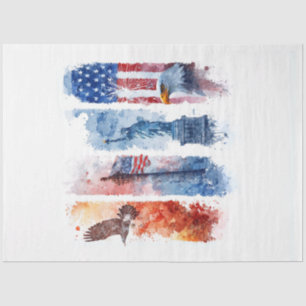 Decoupage USA Panels Similar to Tumblers  Tissue Paper