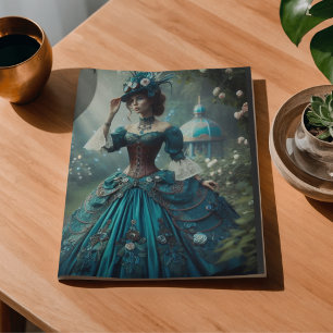 Decoupage Victorian Steampunk Garden Lady Tissue Paper