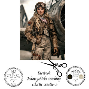Decoupage Vintage Aviator Woman Pilot Tissue Paper
