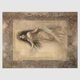 Decoupage Vintage BoHo Gypsy Girl Sepia Tissue Paper