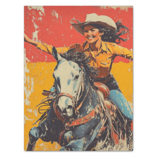 Decoupage Vintage Poster Arabian Horse Rider Judi Tissue Paper