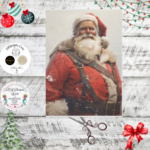 Decoupage Vintage Saint Nick Tissue Paper