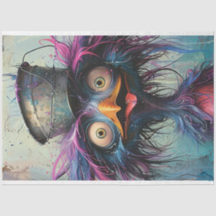 Decoupage Wackadoodle Urban Bird  Tissue Paper