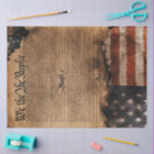 Decoupage We The People Constitution Flag