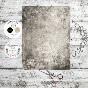 Decoupage Weathered Antique Mirror Faux Finish Tissue Paper