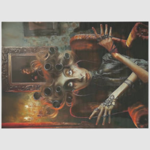 Decoupage Weird and Weider Art of Woman   Tissue Paper