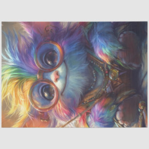 Decoupage Whimsical Fantasy Creature Vibrant Color Tissue Paper