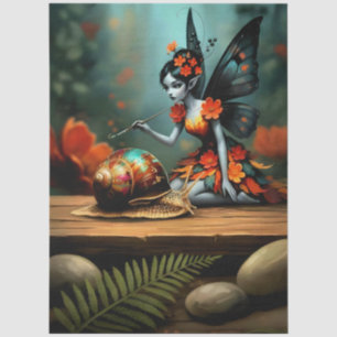 Decoupage Whimsical Flower Fairy Seidenpapier Tissue Paper