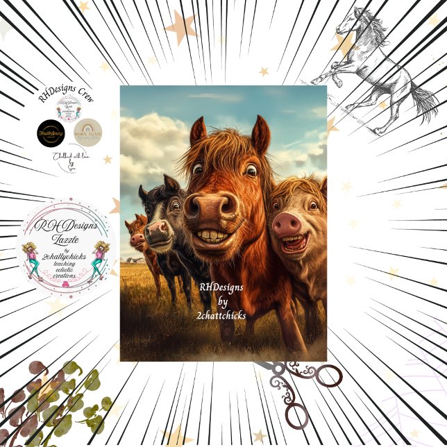 Decoupage Whimsical Funny Animal Pose  Tissue Paper (Creator Uploaded)