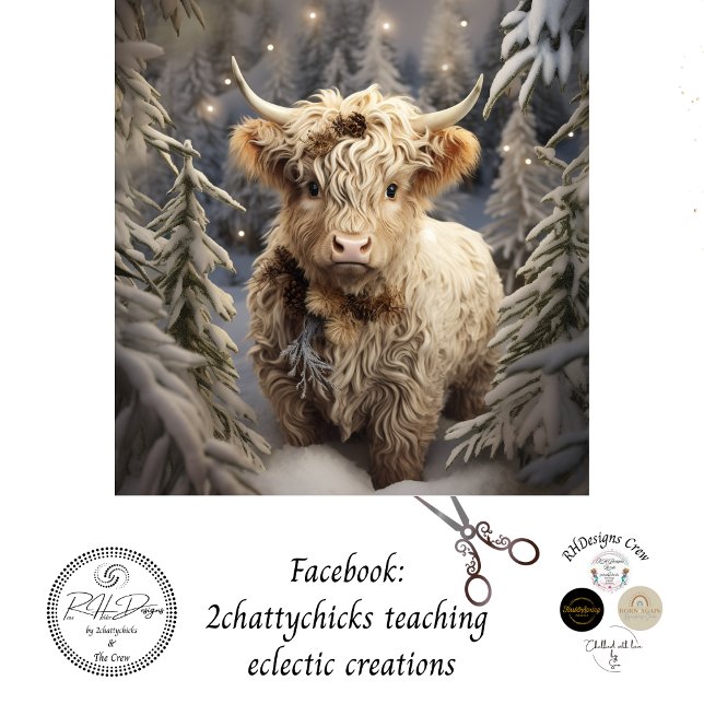 Decoupage Whimsical Highland Winter Wonderland Tissue Paper (Creator Uploaded)