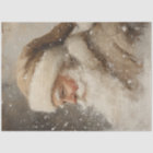 Decoupage Whimsical Non Traditional Santa Tan Suit