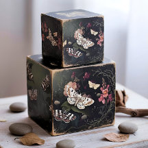 Decoupage Woodland Moth Illustration