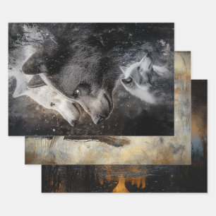 Decoupage Wrapping Paper Bear Eagle Moose 3 Design