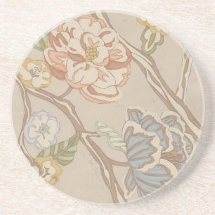 Decrative Organza Chintz Floral Design Coaster