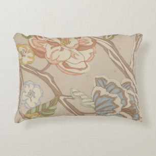 Decrative Organza Chintz Floral Design Decorative Cushion