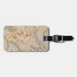 Decrative Organza Chintz Floral Design Luggage Tag