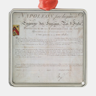 Decree of nobility created under the First Metal Tree Decoration