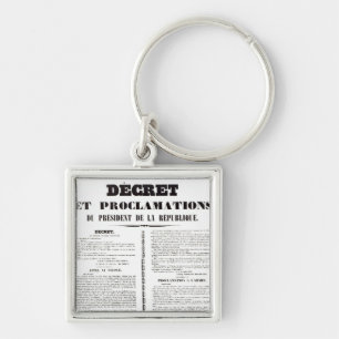 Decree & Proclamation by Napoleon Bonaparte Key Ring