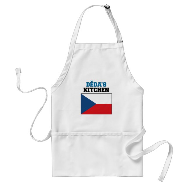 Deda's Kitchen With Flag Of Czech Republic Standard Apron (Front)