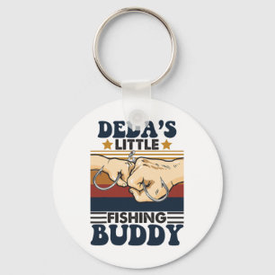 Deda's Little Fishing Buddy Funny Fishing Partner Key Ring