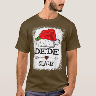 Dede Claus Christmas Light Pajama Family Matching  T-Shirt