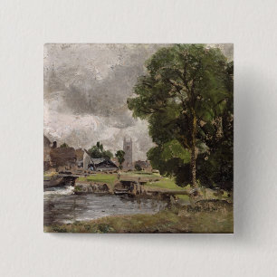 Dedham Lock and Mill 15 Cm Square Badge