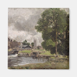 Dedham Lock and Mill Magnet