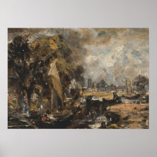 Dedham Lock – John Constable Poster